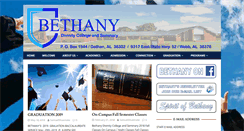Desktop Screenshot of bethanybc.edu